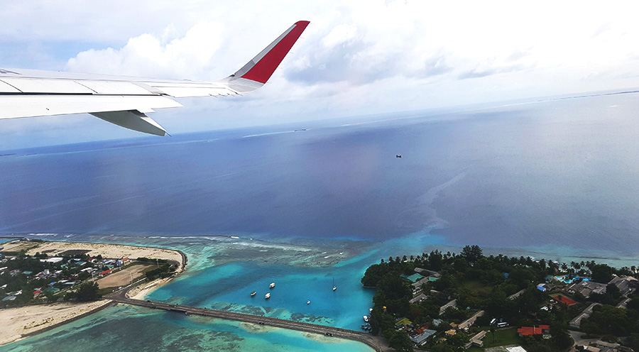 Sensations Voyage maldives vol pac cher Sri Lanka airlines Gan Airport