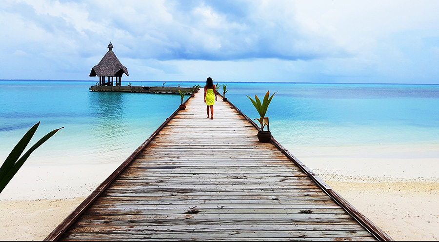 Sensations Voyages Maldives pas cher bons plans experiences ponton sur pilotis resort meedhoo island